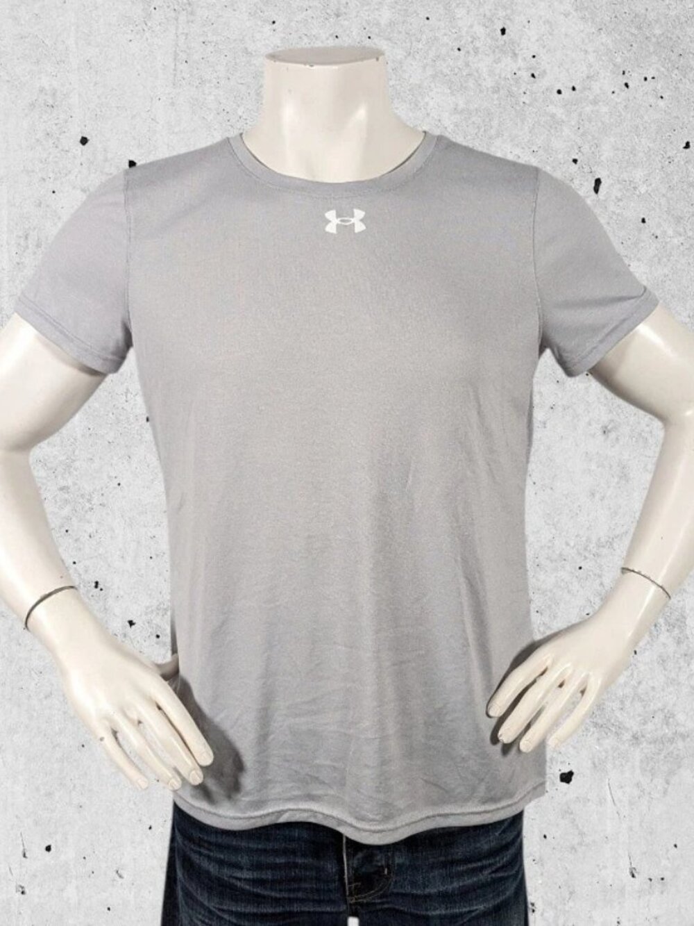 Under Armour T Shirt Size Large Tee Gray Grey